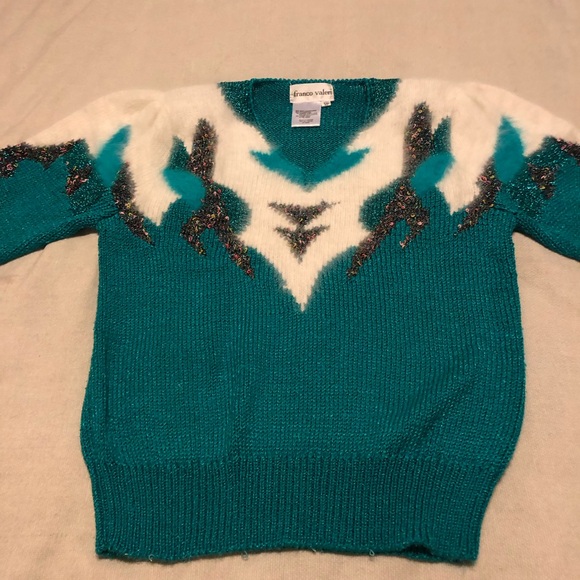 Vintage 80s Franco Valeri Angora blend sweater size S - Picture 3 of 12